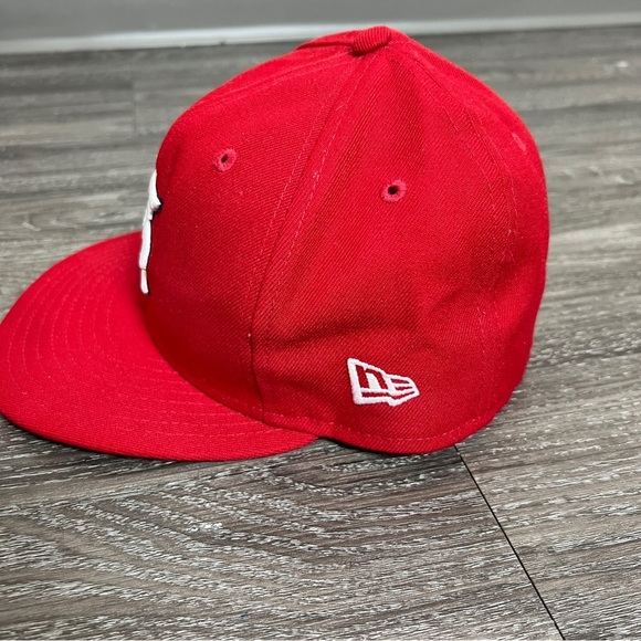 St. Louis Cardinals New Era Red Baseball Cap with Logo Size 6 7/8 - Picture 2 of 8